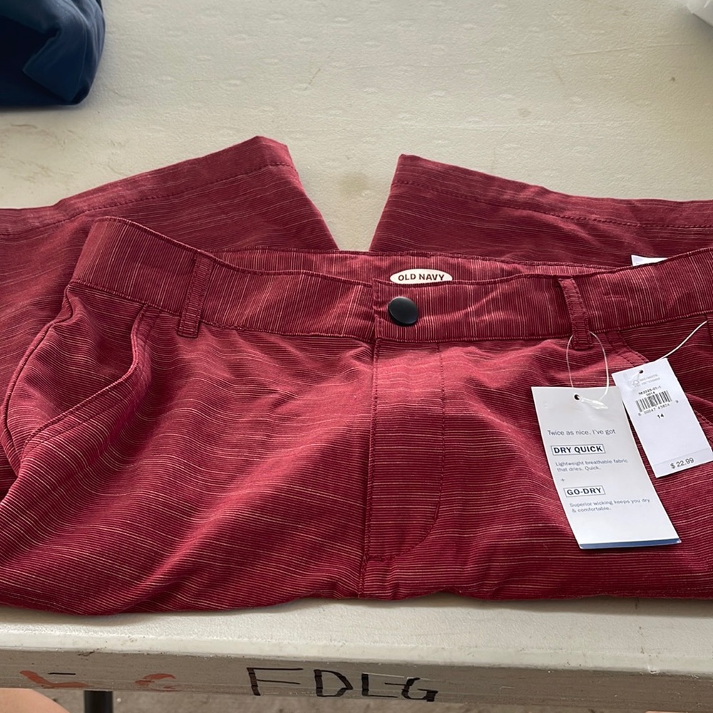 Old Navy Red Golf Shorts
